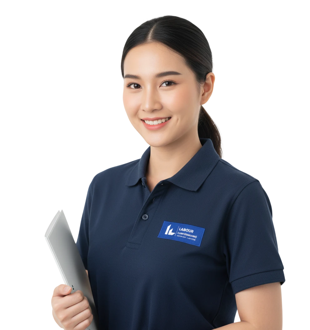 เจ้าหน้าที่ LABOUR X LAW พร้อมดูแลเอกสารแรงงานต่างด้าว